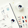 Usage example - Indigo Corner Deco Clear Removable Sticker Pack