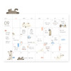 My Cat - Indigo Corner Deco Clear Removable Sticker Pack