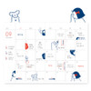 Friends - Indigo Corner Deco Clear Removable Sticker Pack