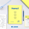 Lemon - Indigo Toasty Wirebound Half Divided Lined Notebook