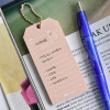 Usage example - Play Obje Nude Label Sticky Notepad with Ball Chain