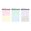 Wanna This Sign Pen Upper Case Alphabet Number Sticker Pack