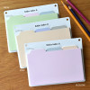 Usage example - Play Obje Large Folder Index Sticky Notepad Bookmark Set