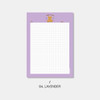 Lavender - Second Mansion Camel Bear B5 Grid Writing Notepad