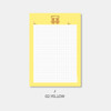 Yellow - Second Mansion Camel Bear B5 Grid Writing Notepad