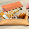 Milk Orange - Gunmangzeung The Memo Zipper Pencil Case Pouch