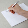 Usage example - Simple Dateless Monthly Desk Planner Notepad