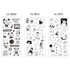 Option - ICONIC Drawing Clear and Removable Paper Sticker Pack