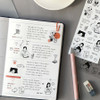 Usage example - ICONIC Drawing Clear and Removable Paper Sticker Pack