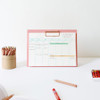 Usage example - Bookfriends Stand Up A5 Horizontal Clipboard File Holder