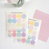 Spring Mood Color Palette Removable Paper Stickers