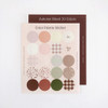 Autumn Mood Color Palette Removable Paper Stickers