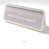 Gray - 2Young Color Wirebound Undated Weekly Desk Planner