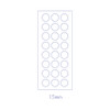 15mm - Paperian Pigment Circle Clear Removable Sticker Pack