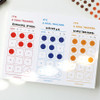 Usage example - Paperian Pigment Circle Clear Removable Sticker Pack