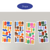 Shape - Paperian Pigment Clear Removable Sticker Pack of 28 sheets