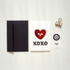 Red Heart XOXO Greeting Card with Envelope