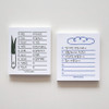 Usage example - Green Onion and Baguette Checklist Notepad