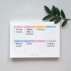 Usage example - Pastel color weekly checklist notepad