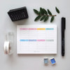 Pastel color weekly checklist notepad