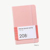 Peach - Indigo Prism 208 Hardcover Lined Notebook With Elastic Band