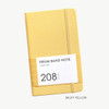 Milky Yellow - Indigo Prism 208 Hardcover Lined Notebook With Elastic Band