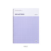 Purple - Fulfill Yourself B5 Twin Wire Grid Notebook