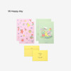 05 happy day - Dailylike Jelly Bear Daily Letter and Envelope Set 05-08