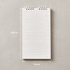 Size - Ardium B+W Wirebound Long Lined Notepad