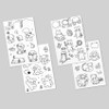 Comes with sticker - PLEPLE Creative B6 Grid Blank Notebook with Sticker