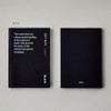 Black - Ardium B+W Medium PVC Cover Lined Notebook