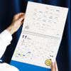 Calendar sheets - Indigo 22-23 18 Months Desk Standing Calendar