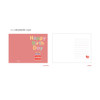 01 strawberry cake - Jam Studio Happy Birthday Card and Envelope Set