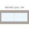 Free note grid - Dash And Dot Life Editor 6 Months Dateless Weekly Planner