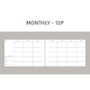 Monthly plan - Dash And Dot Life Editor 6 Months Dateless Weekly Planner