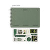 Dusty Green - Dash And Dot Life Editor 6 Months Dateless Weekly Planner