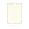 Pale Green - DESIGN GOMGOM Monogram Checkboard B5 Grid Writing Notepad
