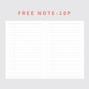 Free note - GMZ The Memo 4 Months Undated Daily Study Planner