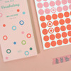 Usage example - GMZ The Memo Circle Deco Removable Sticker Set