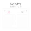 Daily plan - 2023 Prism Small Hardcover Dated Daily Diary Journal