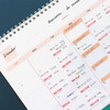Dateless Monthly calendar - 2023 Prism Work Plan A4 Standing Flip Desk Calendar