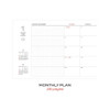 Monthly plan - 2023 Simple Horizontal Dated Weekly Planner