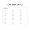 Monthly goals - 2023 Official Workroom Monthly Desk Pad Calendar