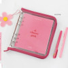 Rose pink - 2NUL Cherry Pick Wide A6 Zipper 6-ring Dateless Weekly Diary Ver4