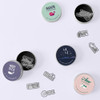 Round Tin Case Steel Bookmark Set