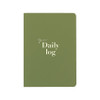 Olive green - Daily Log 6 Months B6 Dateless Daily Diary