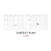 Subject plan - Doodle 6 Months Undated Weekly Study Planner