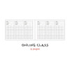Online class - Doodle 6 Months Undated Weekly Study Planner