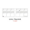 Goal tracker - Doodle 6 Months Undated Weekly Study Planner