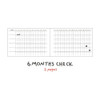 6 months check - Doodle 6 Months Undated Weekly Study Planner
